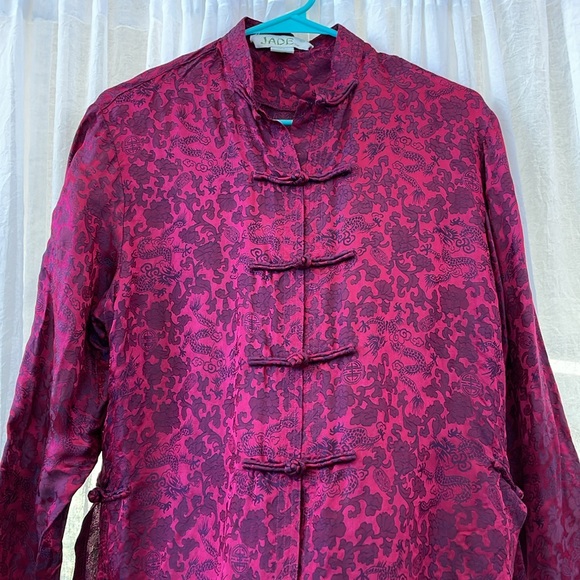 100% Silk Vintage Chinese Tunic - Picture 3 of 8